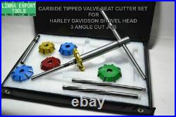 Harley Davidson Shovel Head Valve Seat Cutter Kit Carbide Tipped 3 Angle Cut