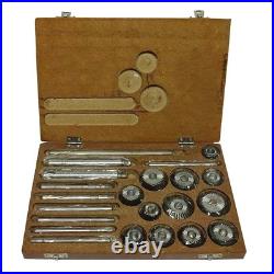 High quality valve seat cutter Set of 12Pcs make Carbon Steel packed in wood box