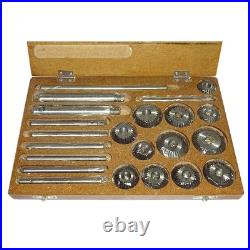 High quality valve seat cutter Set of 12Pcs make Carbon Steel packed in wood box