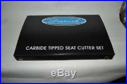 Hobbyist & Professional VALVE SEAT CUTTER SET CARBIDE TIPPED + REAMS +GUIDE STEM