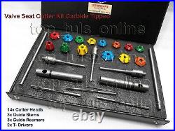 Japan, Italian Bikes Valve Seat Cutter Set Carbide Tipped + Reams +guide Stems