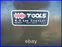 K. O. Lee Knock-Out Tools Valve Reseater Seat Insert Installer Cutter