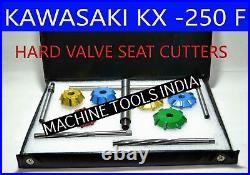 Kawasaki Kx 250f 2011-2012 Bike Valve Seat Cutter Kit Carbide Tipped 3 Angle Ct