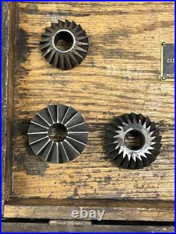 Kwik-Way Vintage Valve Seat Cutter Reseating Facing 32 pc Set 13 Cutting Heads