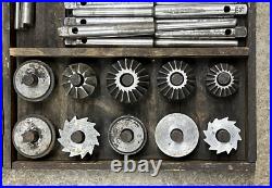 Kwik-Way Vintage Valve Seat Cutter Reseating Facing 32 pc Set 13 Cutting Heads