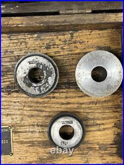 Kwik-Way Vintage Valve Seat Cutter Reseating Facing 32 pc Set 13 Cutting Heads