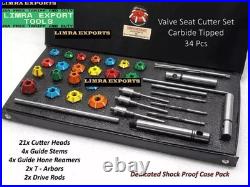 Motorcycles, Atv Heads Valve Seat Cutter Kit Carbide Tipped 34pcs All In One Best