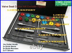 New VALVE SEAT CUTTER SET KAWASAKI, HONDA, YAMAHA CARBIDE TIPPED 24 PCS BIKES, ATV