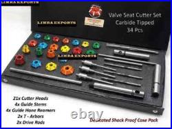 New Valve Job Seat Cutter Set Carbide Tipped For Motorcycles 3 Angle