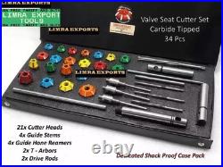 New Valve Job Seat Cutter Set Carbide Tipped For Motorcycles 3 Angle