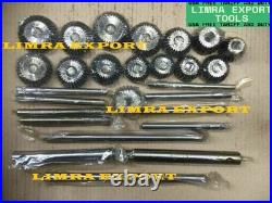 New Valve Seat Cutter Set 21 Cutter Carbon Steel Set Vintage Car Bike Engine