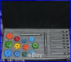New Valve Seat Cutter Set Carbide Tipped 12 Pcs For Vintage Trucks & Cars, Jeep