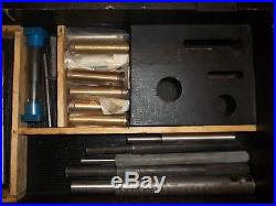Neway Valve Seat Cutter Set With Reamers Guides & More In Wood Box