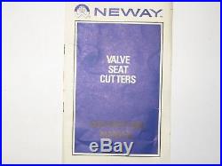 Neway valve seat cutters (206, 229, 623) with 150-8 & 150-9 pilots (F-1)
