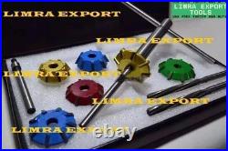 Small Block Chevy Heads VALVE SEAT CUTTER KIT 3 ANGLE CUT CARBIDE TIPPED 1.940