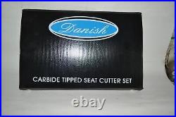 Small Block Chevy Heads VALVE SEAT CUTTER KIT 3 ANGLE CUT CARBIDE TIPPED 1.940