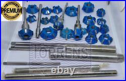 Small Gas Engine Heads Valve Seat Cutter Kit Carbide Tipped 34 Pcs All In One