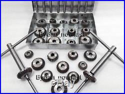 THE METAL BOX 34x VALVE SEAT CUTTER SET VINTAGE HEADS MADE OFF HIGH CARBON STEEL