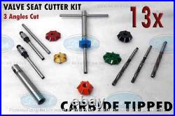 VALVE SEAT CUTTER KIT 3 ANGLE CUT CARBIDE PERFORMANCE 27.5mm-26mm 30-45-60 VALVE SEAT CUTTER KIT 3 ANGLE CUT CARBIDE PERFORMANCE 27.5mm-26mm 30-45-60