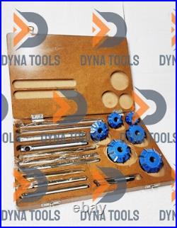 VALVE SEAT CUTTER KIT 3 ANGLE CUT CARBIDE TIP Canfield 225 For Small Block Ford#