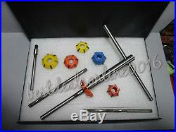 VALVE SEAT CUTTER KIT CARBIDE TIPPED 30, 45 & 60 DEG CUTRS WITH 6mm STEM