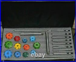 VALVE SEAT CUTTER SET 24 pcs CARBIDE TIPPED CHEVY, FORD, CLEAVLAND VALVE SEAT CUTTER SET 24 pcs CARBIDE TIPPED CHEVY, FORD, CLEAVLAND
