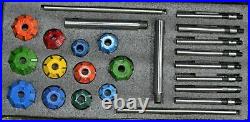 VALVE SEAT CUTTER SET 24 pcs CARBIDE TIPPED CHEVY, FORD, CLEAVLAND + Free Shipping