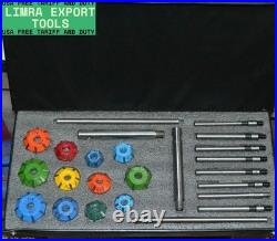 VALVE SEAT CUTTER SET 24 pcs CARBIDE TIPPED FOR PERFORMANCE ENGINES