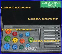 VALVE SEAT CUTTER SET 24 pcs CARBIDE TIPPED FOR PERFORMANCE ENGINES BEST