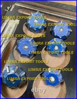 VALVE SEAT CUTTER SET 6 pcs CARBIDE TIPPED 30 45 60 DEG 3 ANGLE CUT SMYG