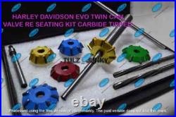 VALVE SEAT CUTTER SET 6 pcs CARBIDE TIPPED 30 45 60 DEG 3 ANGLE CUT SMYG