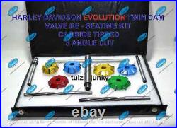 VALVE SEAT CUTTER SET 6 pcs CARBIDE TIPPED 30 45 60 DEG 3 ANGLE CUT SMYG