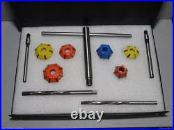 VALVE SEAT CUTTER SET 6 pcs CARBIDE TIPPED 30 45 60 DEG 3 ANGLE CUT SMYG BEST
