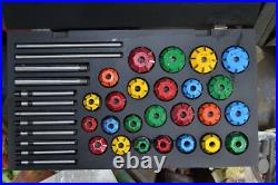 VALVE SEAT CUTTER TOOL KIT CARBIDE TIPPED 25 Ps LS1, LS2, KOHLER, CUMMINS V8 BLOCK