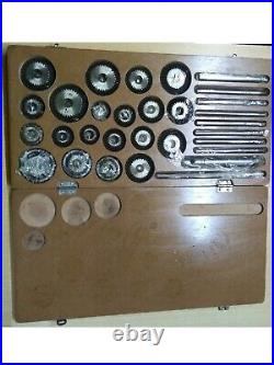 VALVE SEAT & FACE CUTTER SET OF 20 PCs FOR AUTOMOTIVE INDUSTRIES (WOODEN BOX)