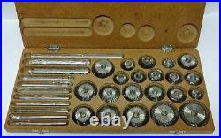 VALVE SEAT & FACE CUTTER SET OF 21 PCs FOR AUTOMOTIVE INDUSTRIES (WOODEN BOX)