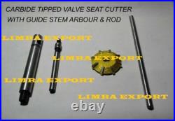 VALVE SEAT JOB CUTTER KIT CARBIDE TIPPED 30-45-70 DEGREE CUT HARD 32m to 48m DIA