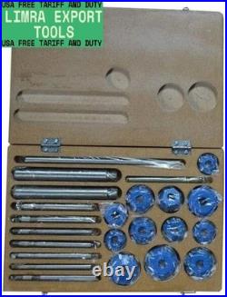 Valve SEAT Cutter Set 24 PCS Carbide Tipped Chevy Ford Cleveland GMC BEST