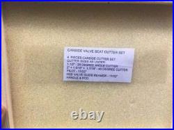 Valve SEAT Cutter Set Carbide Tipped 4 Cutter Set 45 & 20 Degree New 1