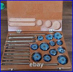 Valve Seat 12PCs Carbide Face Cutter With Wooden Box