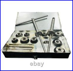 Valve Seat And Carbon Steel Face Cutter Set 21 Pcs With Metal Box Tools USA