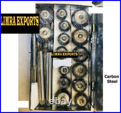 Valve Seat And Face Cutter Set Of 21 Pcs Carbon Steel With Metal Box Valve Seat And Face Cutter Set Of 21 Pcs Carbon Steel With Metal Box