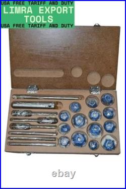 Valve Seat Cutter 14PCs Carbide Set For Car & Bikes With Wooden Box