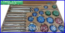 Valve Seat Cutter 15PCs Carbide Set For Car & Bikes With Wooden Box BEST