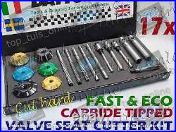 Valve Seat Cutter Kit 1.940-1600 11/32 30-45-60 Carbide Tipped 3 Angels Cut Valve Seat Cutter Kit 1.940-1600 11/32 30-45-60 Carbide Tipped 3 Angels Cut