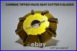 Valve Seat Cutter Kit 1.940-1600 11/32 30-45-60 Carbide Tipped 3 Angels Cut Valve Seat Cutter Kit 1.940-1600 11/32 30-45-60 Carbide Tipped 3 Angels Cut