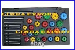 Valve Seat Cutter Kit Carbide Tipped 37 Pcs For Vintage And Modern Engines Valve Seat Cutter Kit Carbide Tipped 37 Pcs For Vintage And Modern Engines
