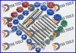 Valve Seat Cutter Kit Carbide Tipped 37 Pcs For Vintage And Modern Engines