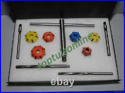 Valve Seat Cutter Kit Carbide Tipped 45 & 70 Deg Cutrs With Stem & Hss Remr Tool