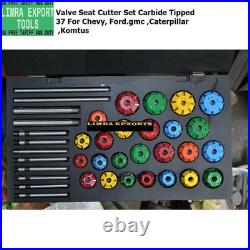Valve Seat Cutter Set Carbide Tipped 37 For Chevy, Ford. Gmc, Caterpillar, Komtus